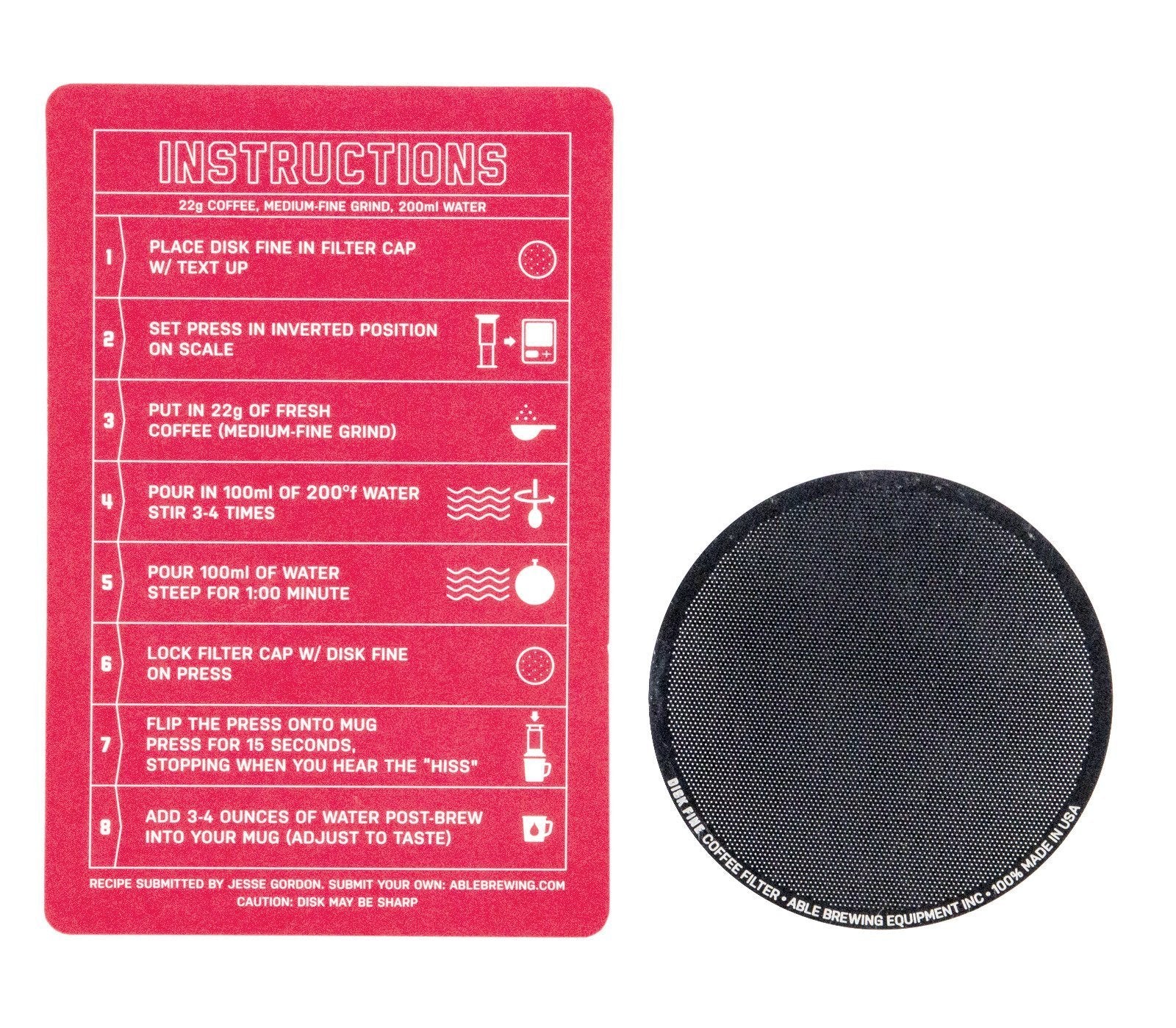 Able DISK Aeropress Coffee Filter - Image 5